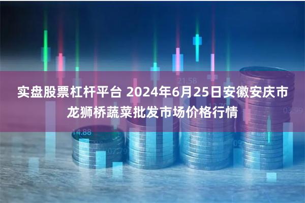 实盘股票杠杆平台 2024年6月25日安徽安庆市龙狮桥蔬菜批发市场价格行情