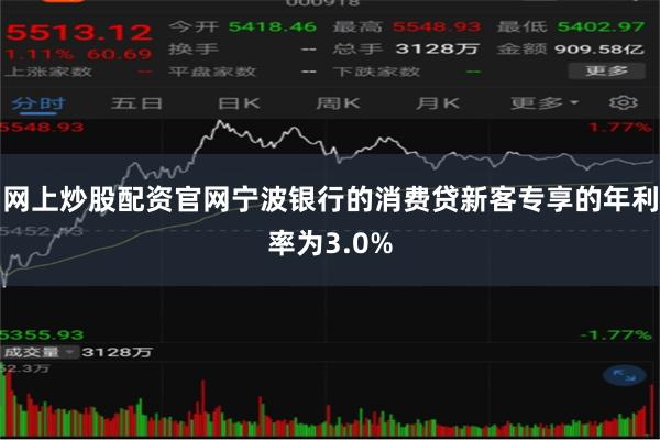网上炒股配资官网宁波银行的消费贷新客专享的年利率为3.0%